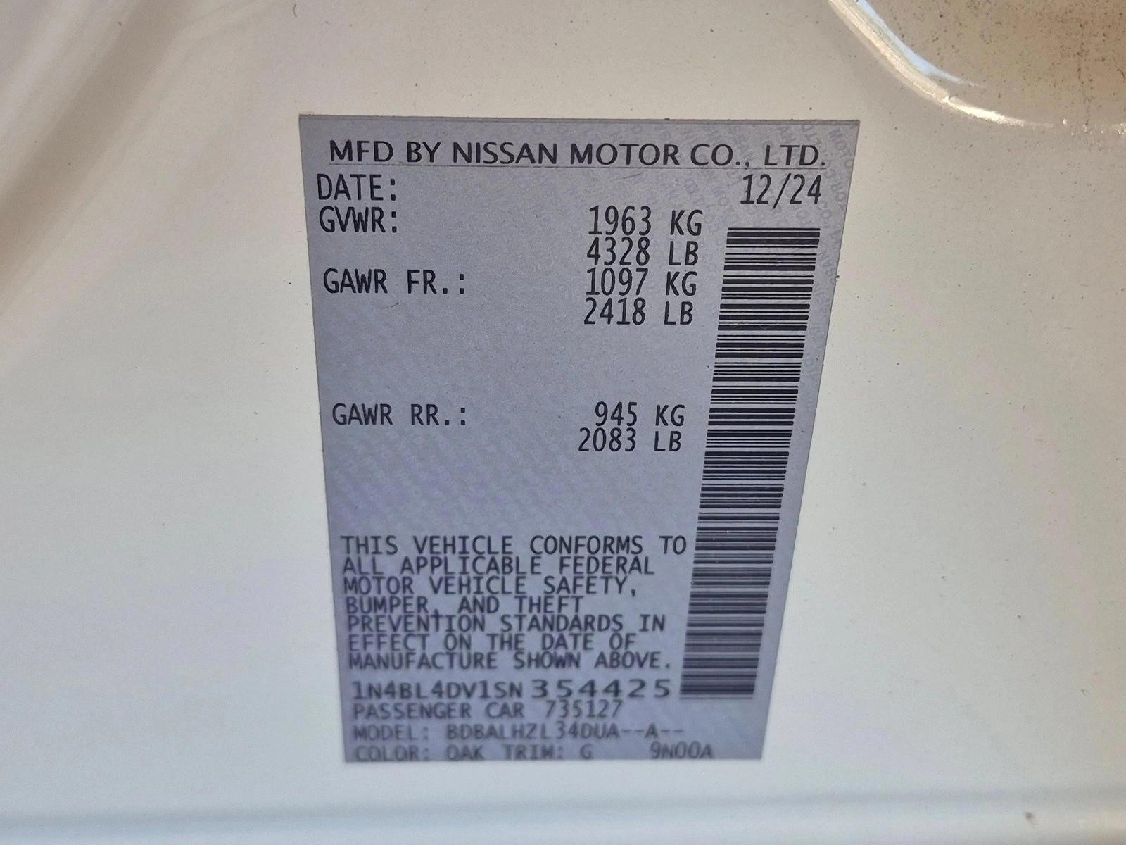 2025 Nissan Altima SV - Photo 23