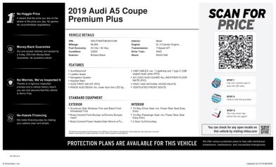 2019 Audi A5 Premium Plus -
                  Cockeysville, MD