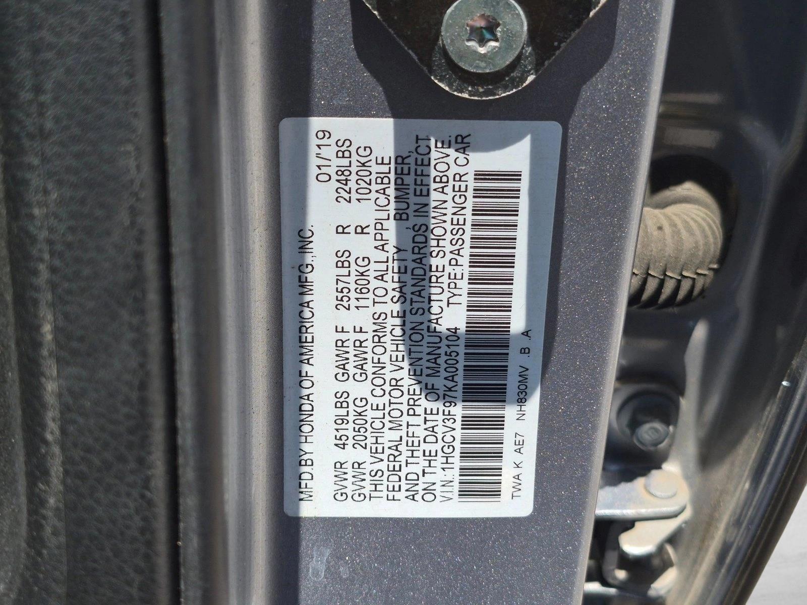2019 Honda Accord Hybrid Touring - Photo 25