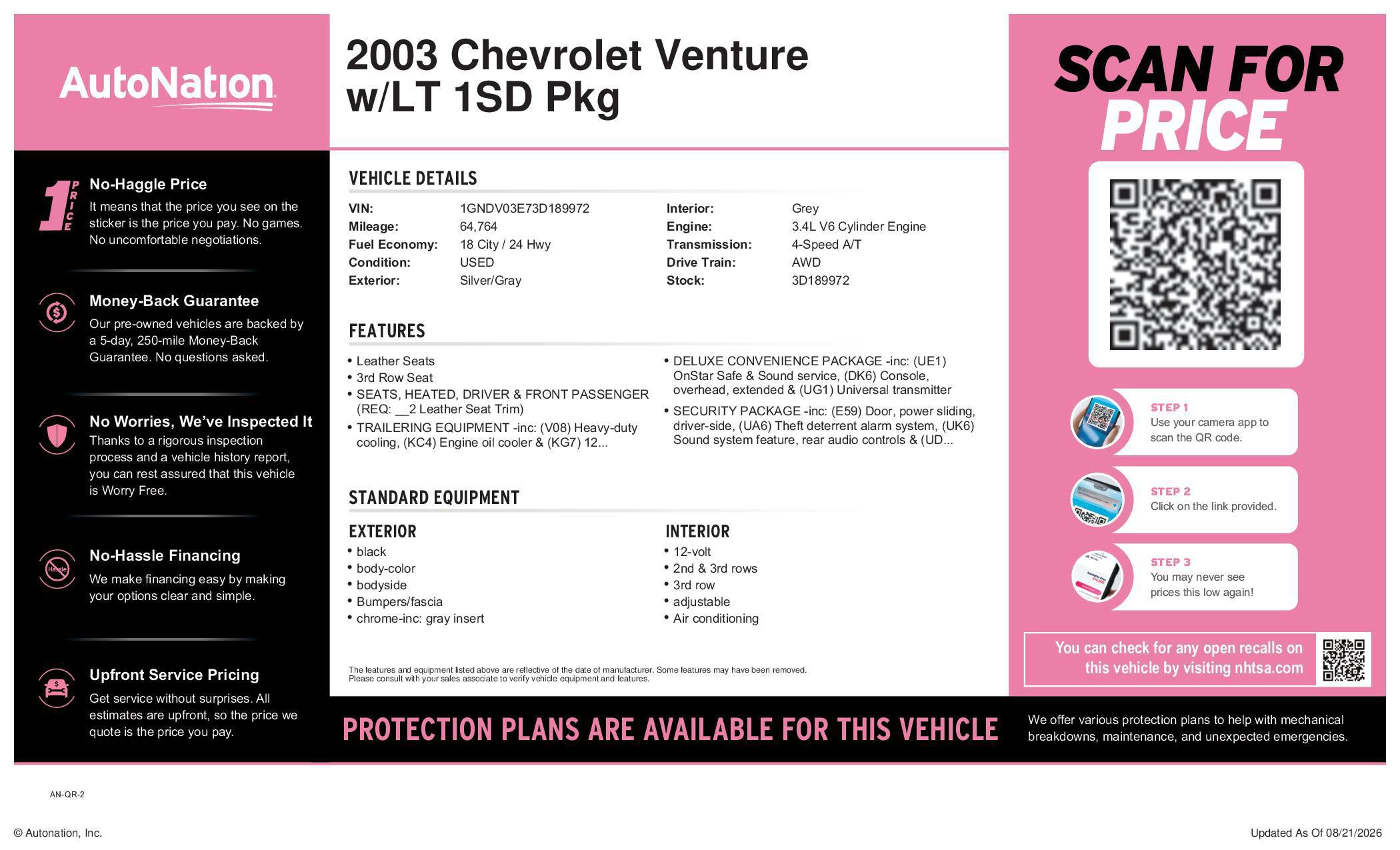 2003 Chevrolet Venture