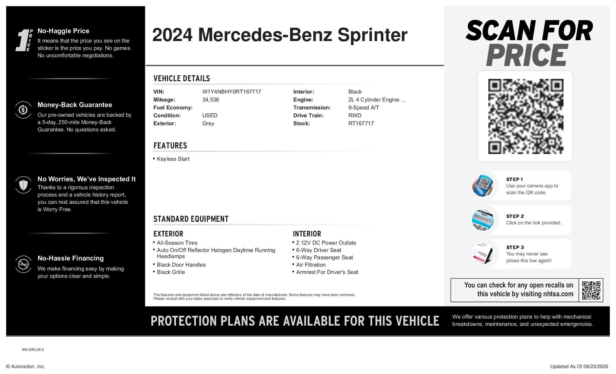 2024 Mercedes-Benz Sprinter Cargo Van