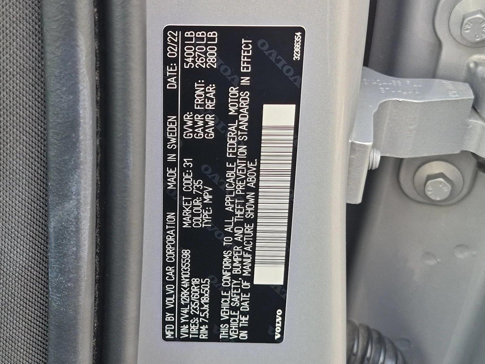 2022 Volvo VolvoXC60, photo 24