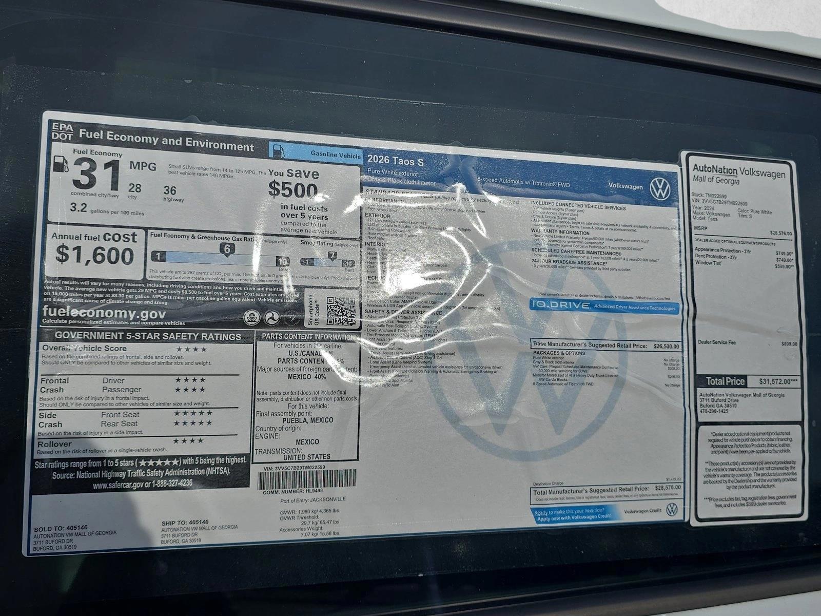 2026 Volkswagen Taos S - Photo 20