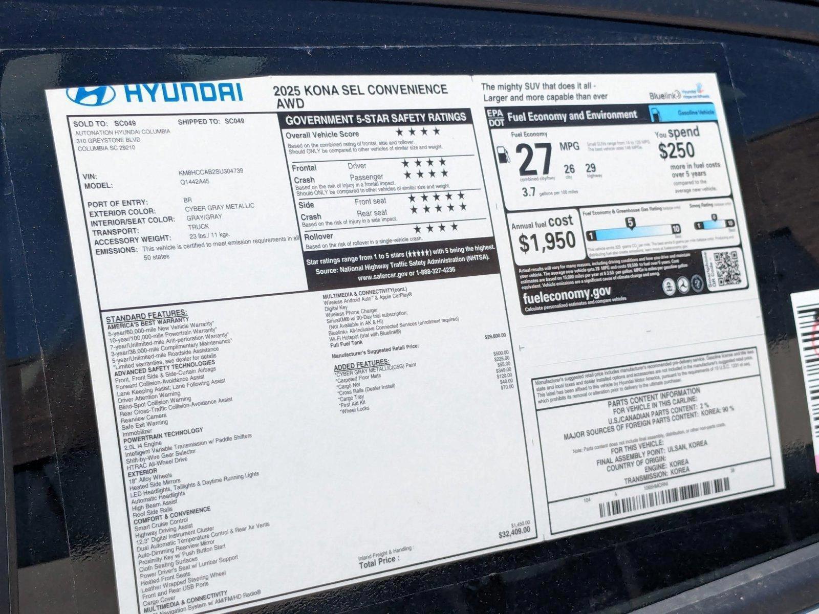 2025 Hyundai Kona SEL Convenience - Photo 24