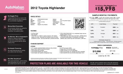 2012 Toyota Highlander  -
                  Leesburg, VA