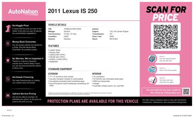 2011 Lexus IS 250 -
                  Tempe, AZ
