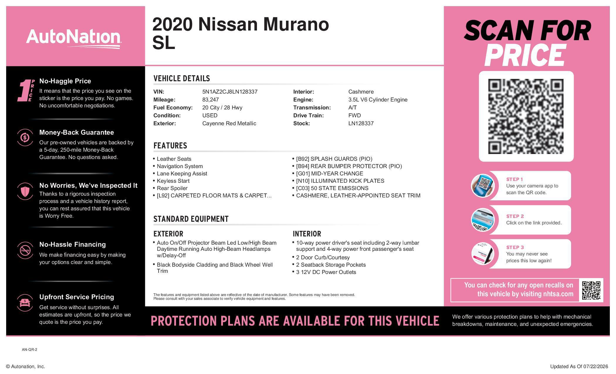 Thumbnail: 2020 Nissan Murano - 1