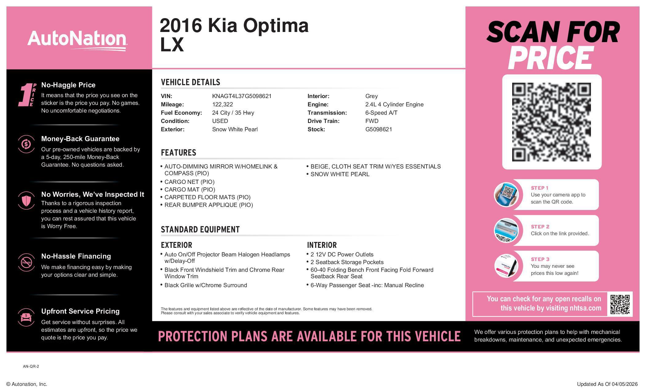 2016 Kia Optima LX - Photo 31