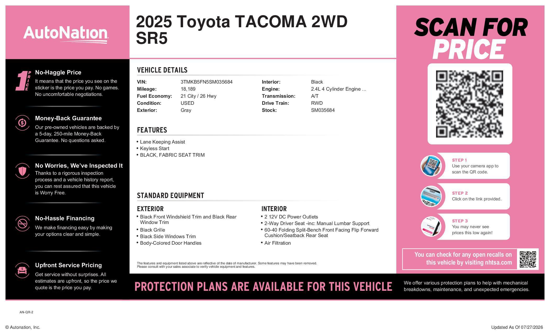 2025 Toyota Tacoma SR5 - Photo 18