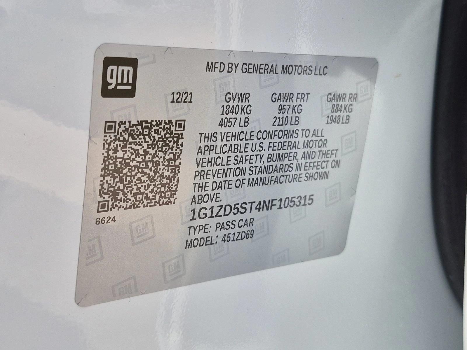 2022 Chevrolet ChevroletMalibu, photo 21
