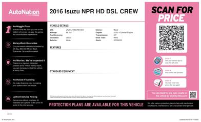 2016 Isuzu NPR HD DSL CREW