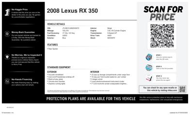 2008 Lexus RX 350 -
                  Bellevue, WA