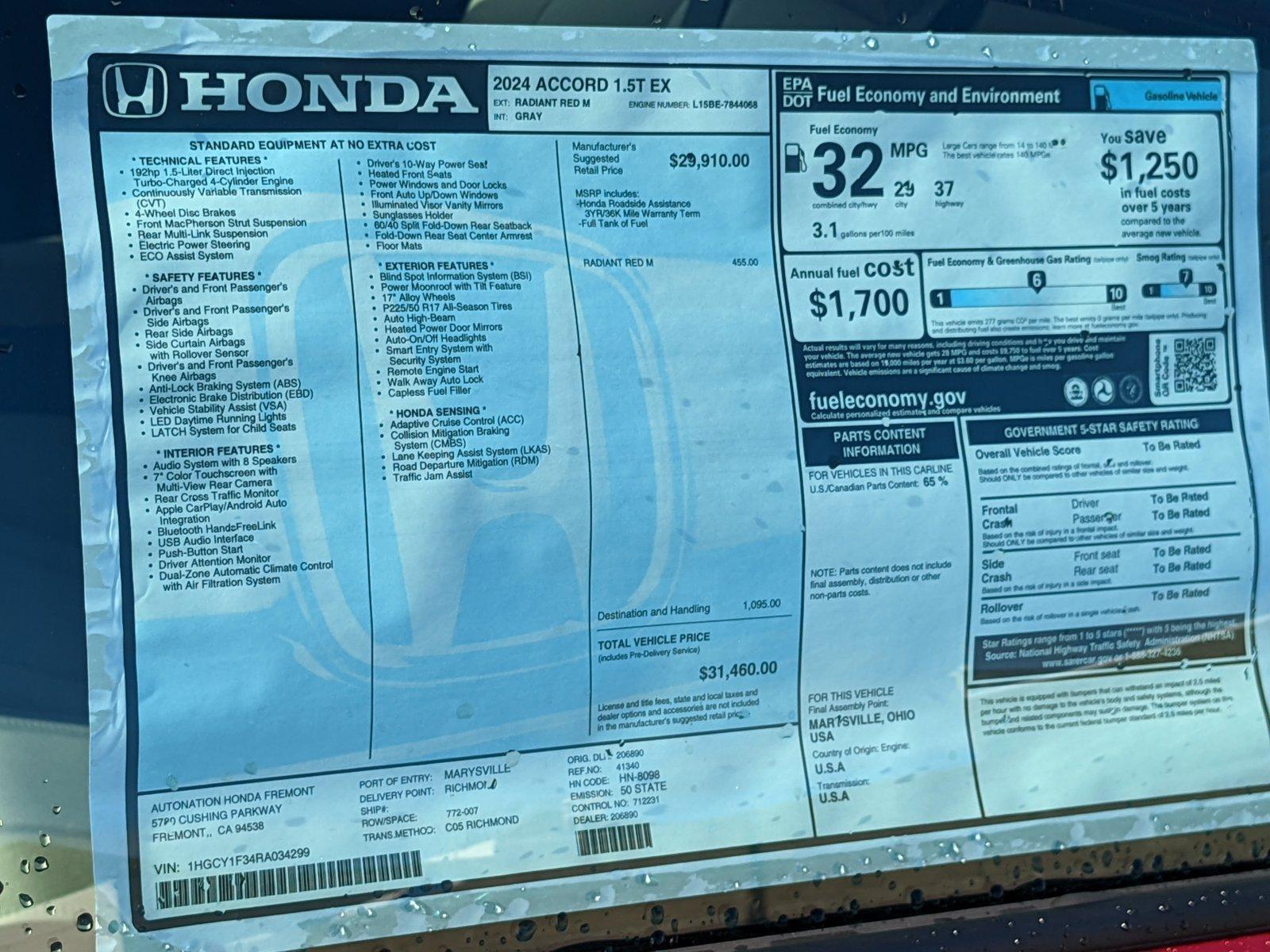 Honda Accord Sedan #15 Hero Image