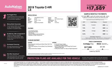 2019 Toyota C-HR LE -
                  Winter Park, FL