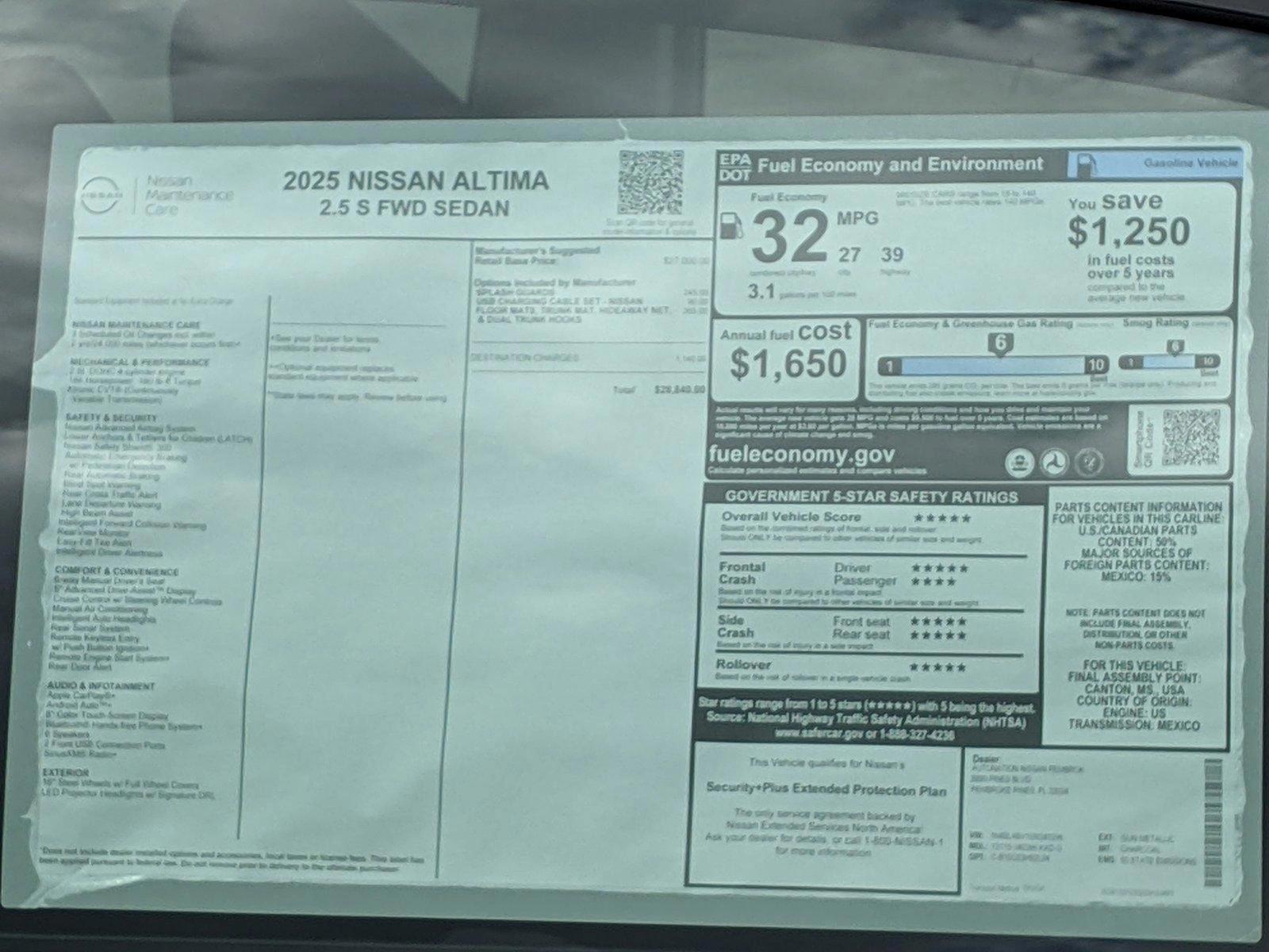 2025 Nissan Altima S - Photo 16