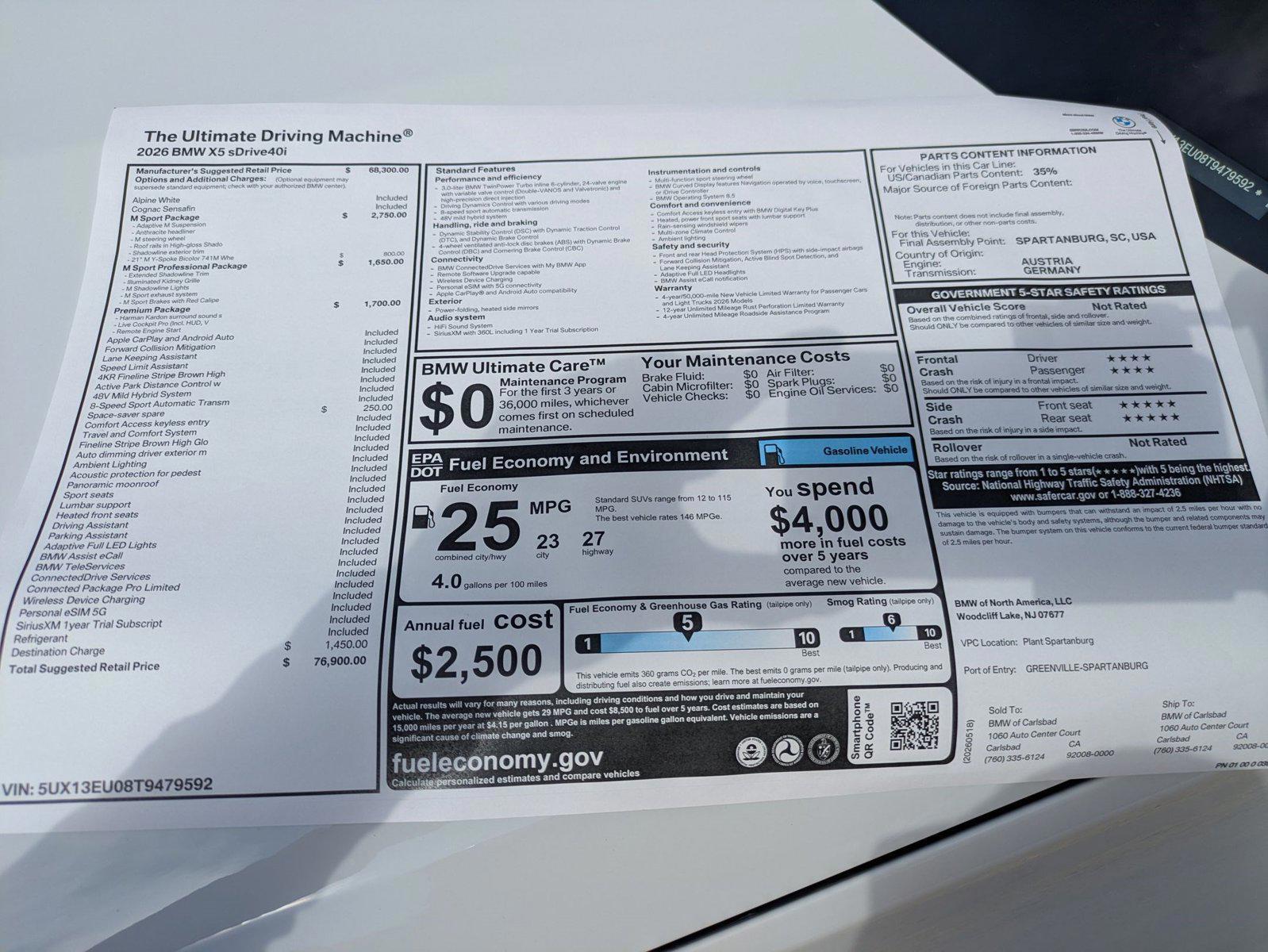 2026 BMW X5 40i - Photo 17