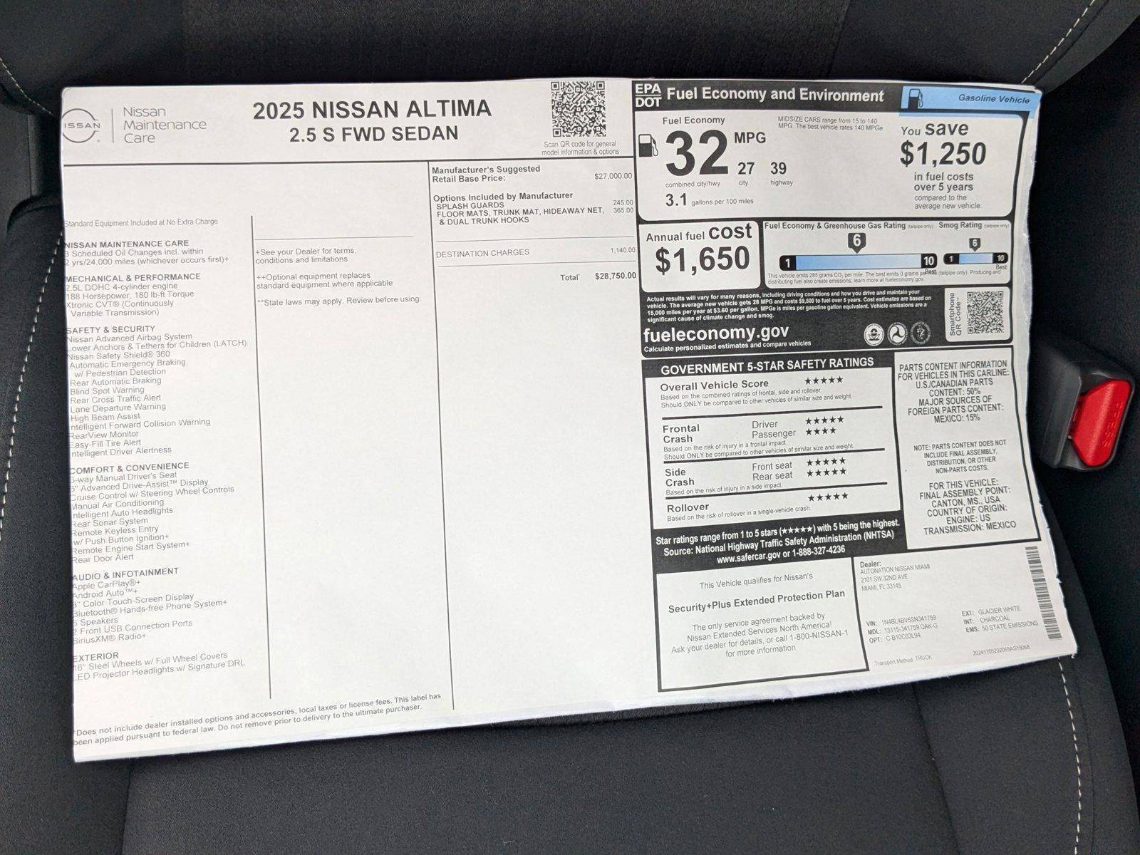 2025 Nissan Altima S - Photo 16