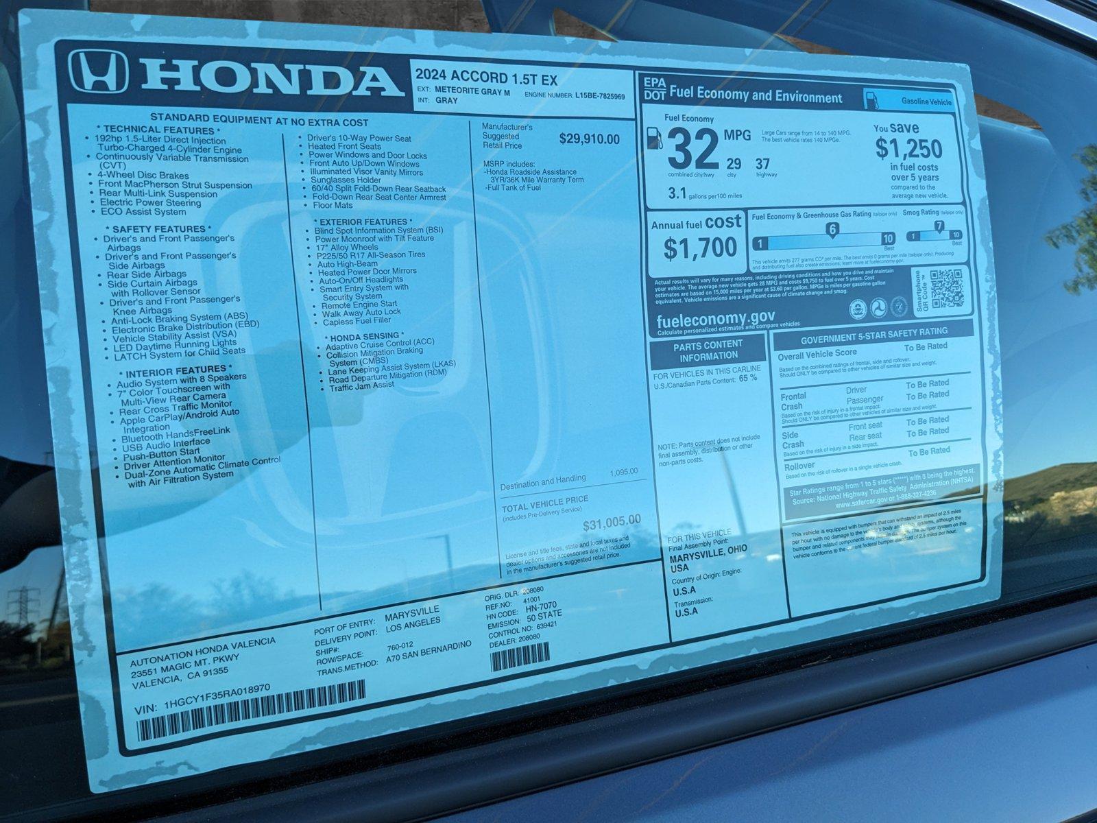 Honda Accord Sedan #16 Hero Image
