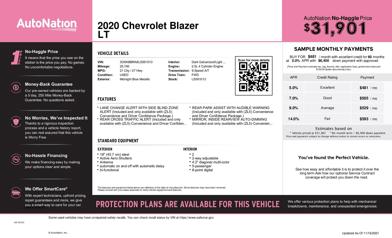2020 Chevrolet Blazer LT -
                  Austin, TX