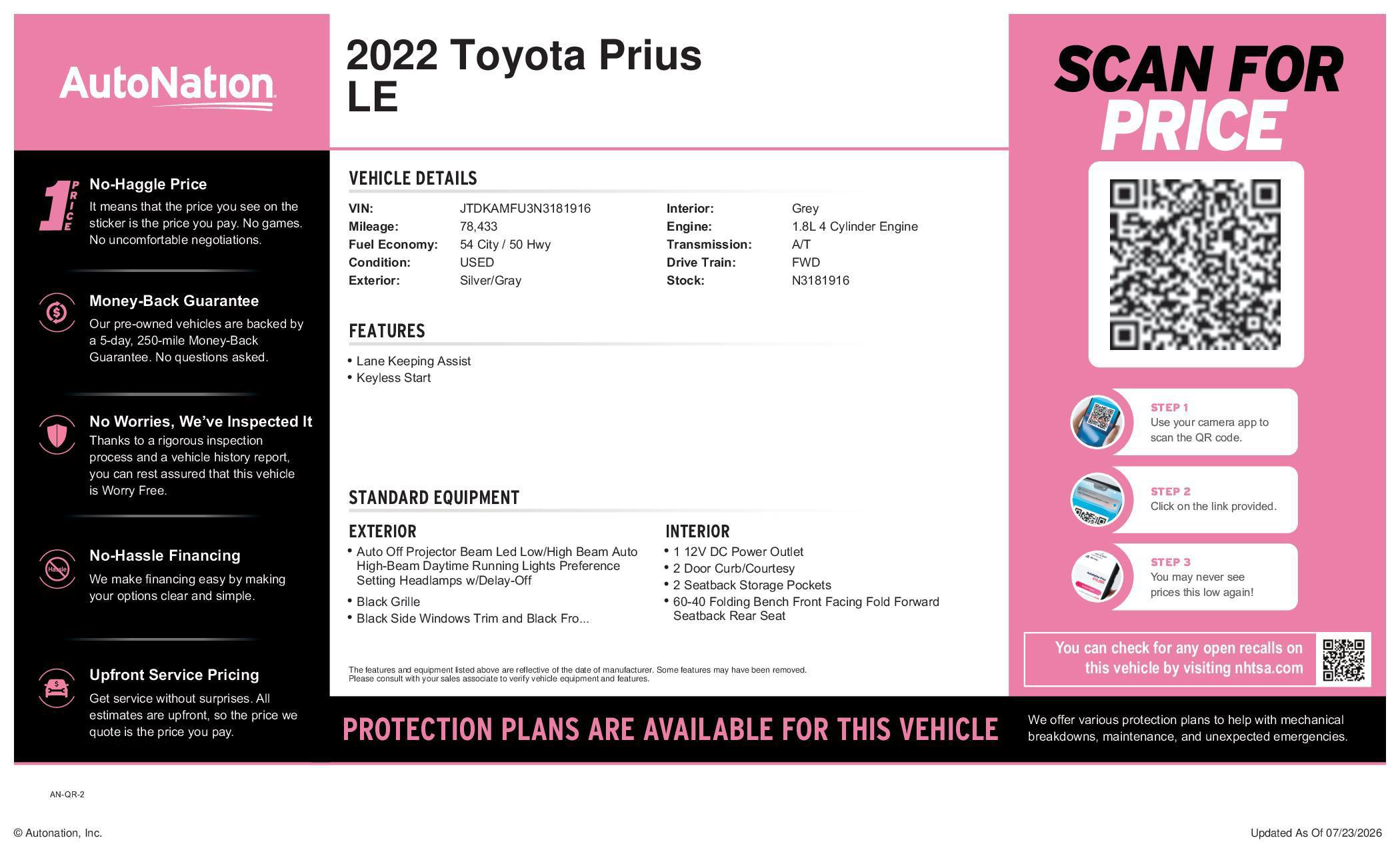 2022 Toyota Prius LE - Photo 31