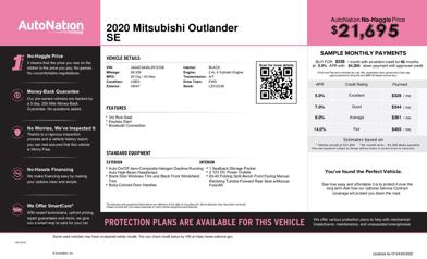 2020 Mitsubishi Outlander SE -
                  Ft. Myers, FL