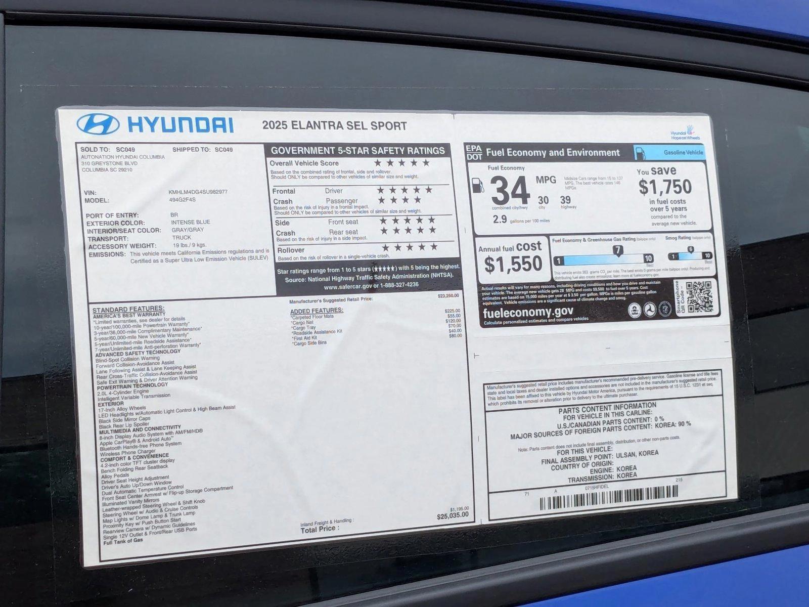 2025 Hyundai Elantra SEL - Photo 24