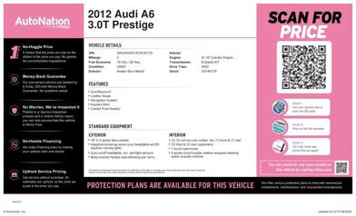 2012 Audi A6 Prestige -
                  Centennial, CO