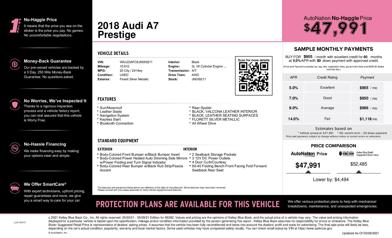 2018 Audi A7 Prestige -
                  Peoria, AZ