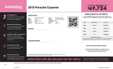 2019 Porsche Cayenne  -
                  Hardeeville, SC